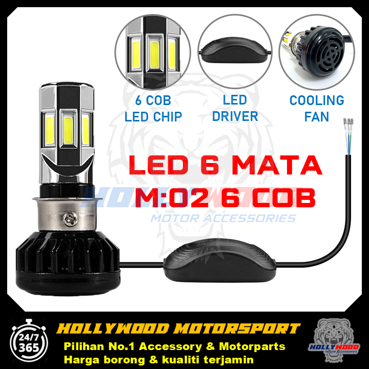 RAYTON ORIGINAL MENTOL BULB LAMPU DEPAN MOTOR LED LIGHT WITH SMART CHIP ...