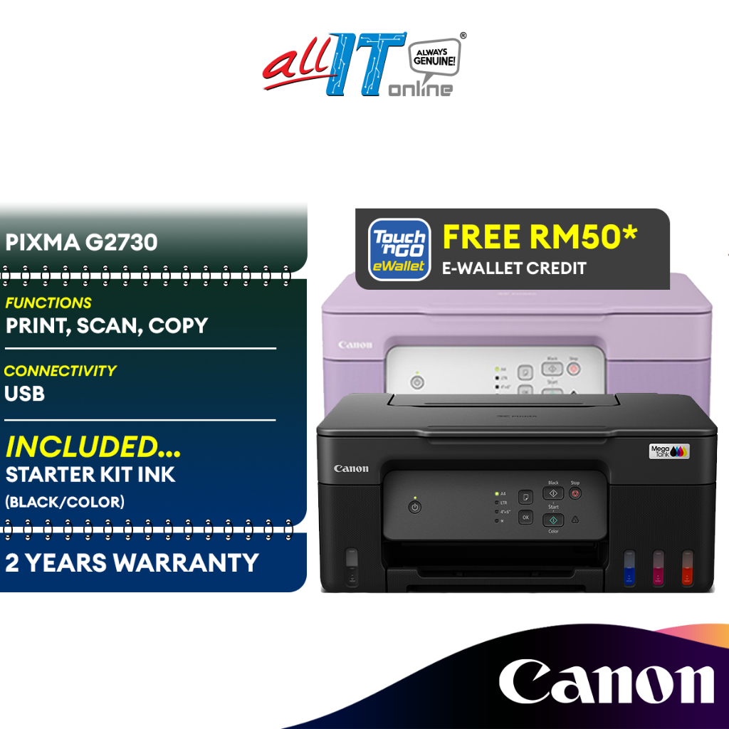 Canon PIXMA G2730 Multifunction Refillable Ink Tank Printer Inkjet ...