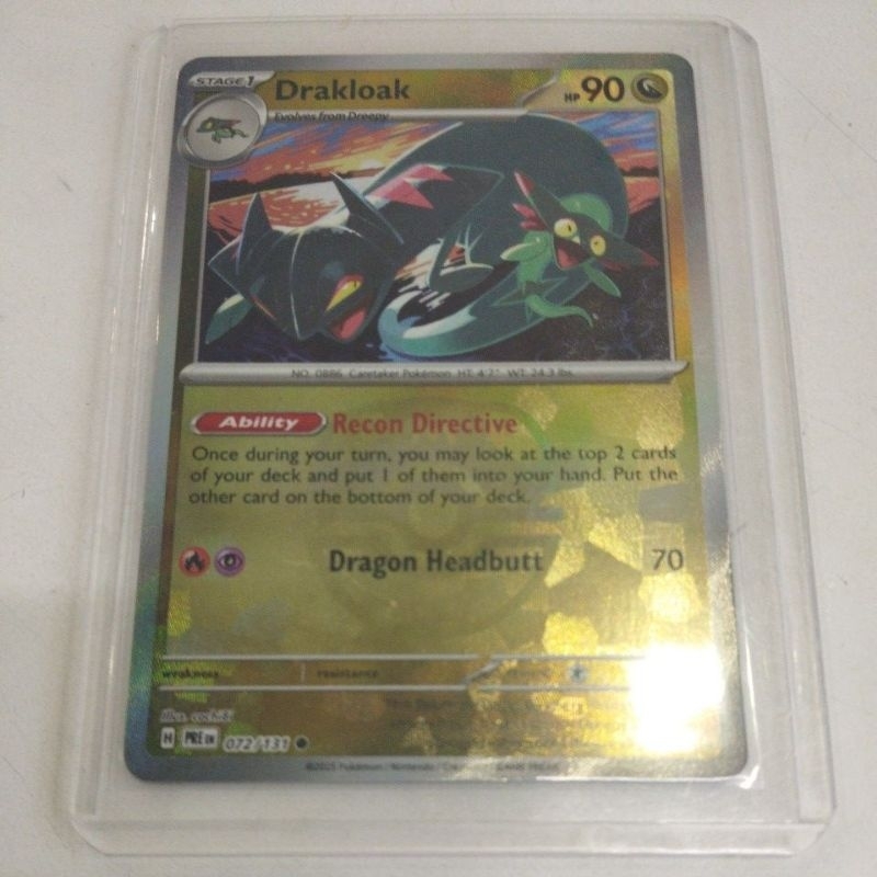 Original Pokémon Tcg Drakloak Masterball 072131 Prismatic Evolution 