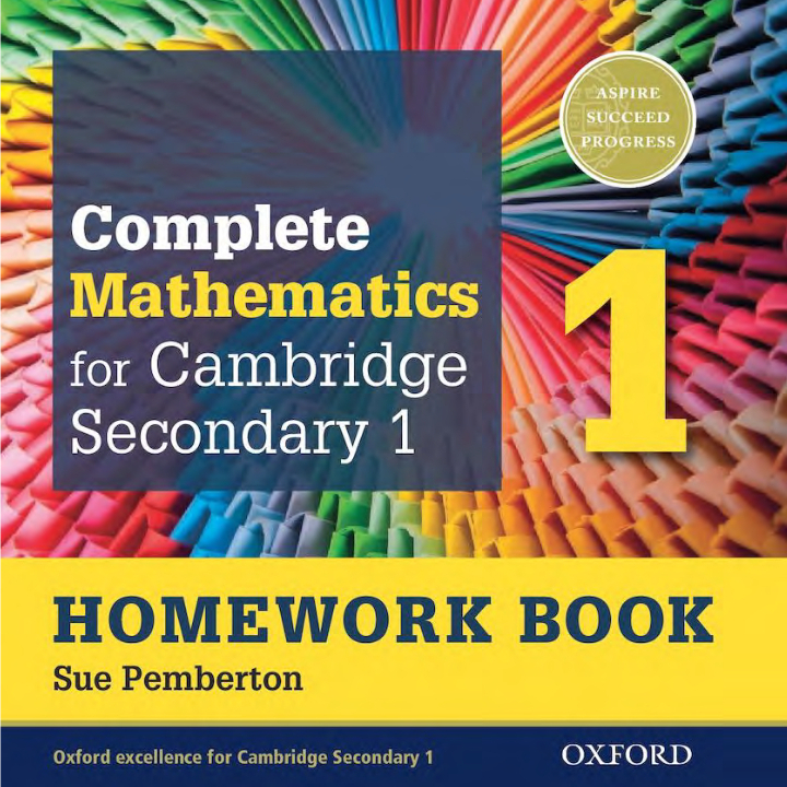 27 OXFORD: Cambridge Checkpoint Mathematics 7 WORKBOOK /HOMEWORK BOOK ...