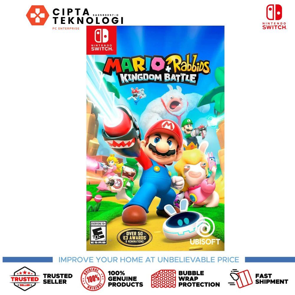 Nintendo Switch Game Mario Rabbids Kingdom Battle Shopee