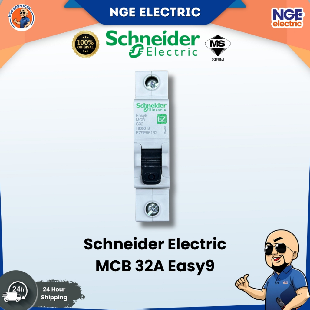 DB|Schneider Easy9 MCB 6A / 10A / 20A / 32A – 1 Pole | SIRIM Approved ...
