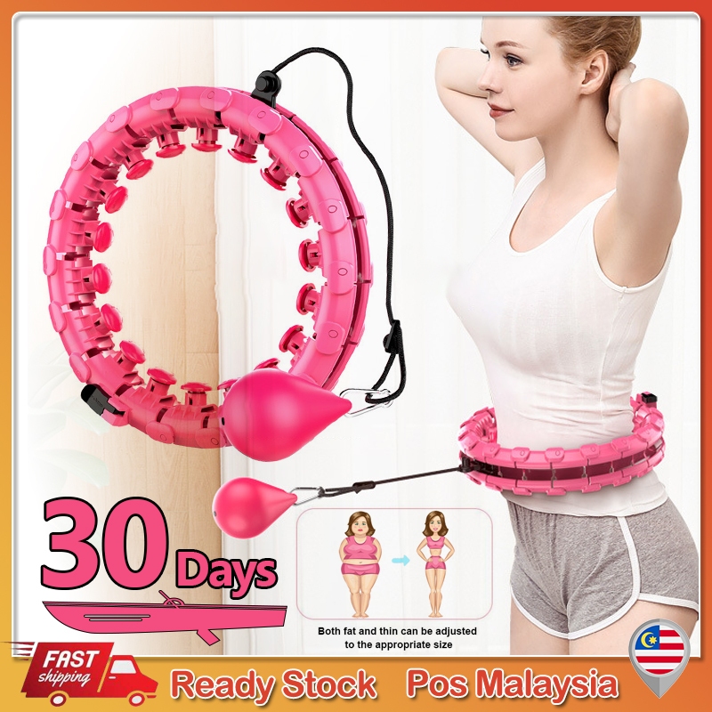 Adult 24 Sections Smart Hula Hoop Adjustable Waist Massager Waist ...