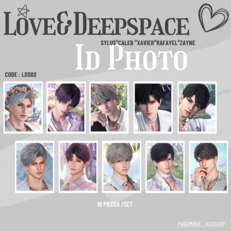 LOVE AND DEEPSPACE ID PHOTO SYLUS RAFAYEL LADS CALEB ZAYNE XAVIER