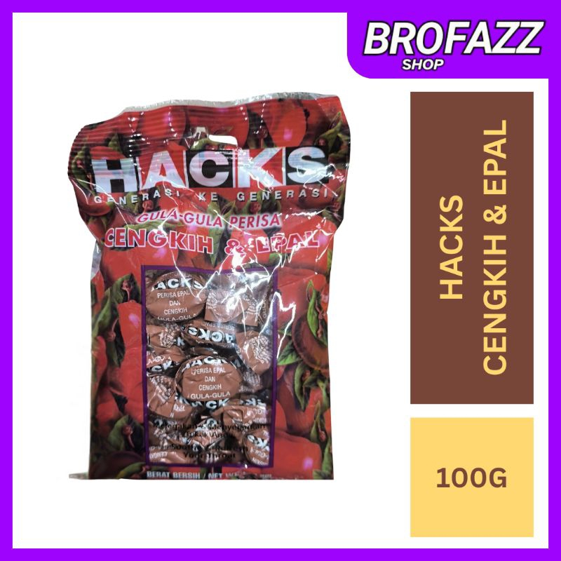 HACKS Gula-Gula Berperisa Flavoured Sweets Cengkih & Epal 100g | Shopee ...