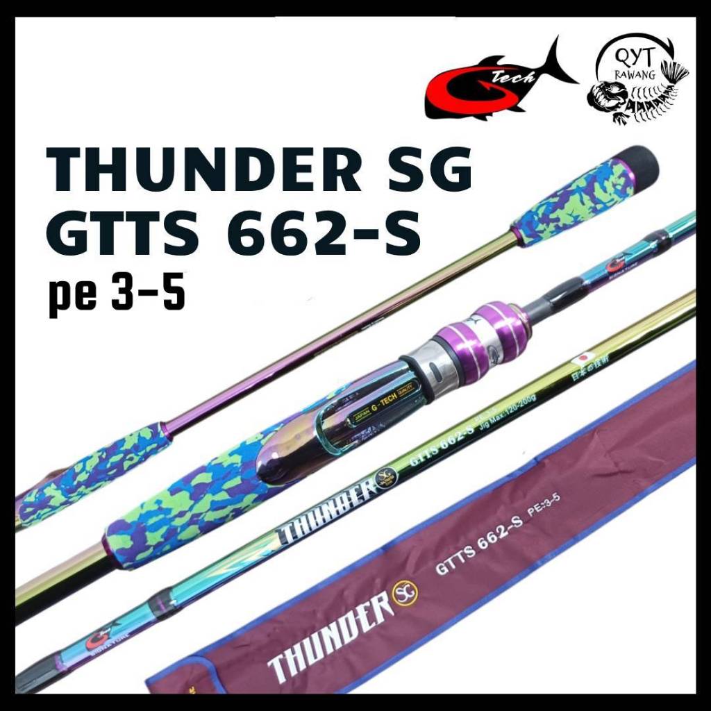 GTECH THUNDER SG (SALTWATER GAME) SPINNING / OVERHEAD JIGGING FISHING ...