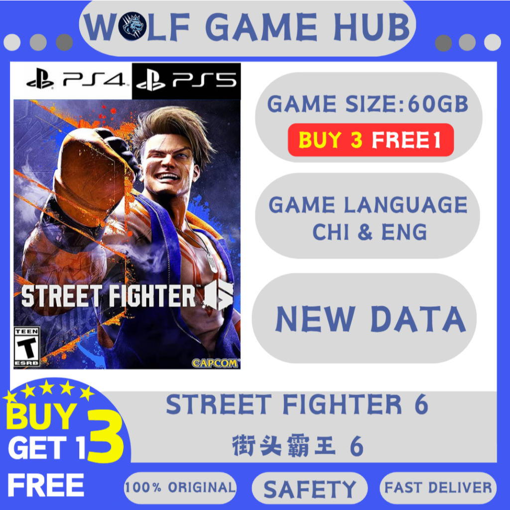 Jeu Street Fighter 6 PS4 - Version Française Neuve (vendeur Professionnel)