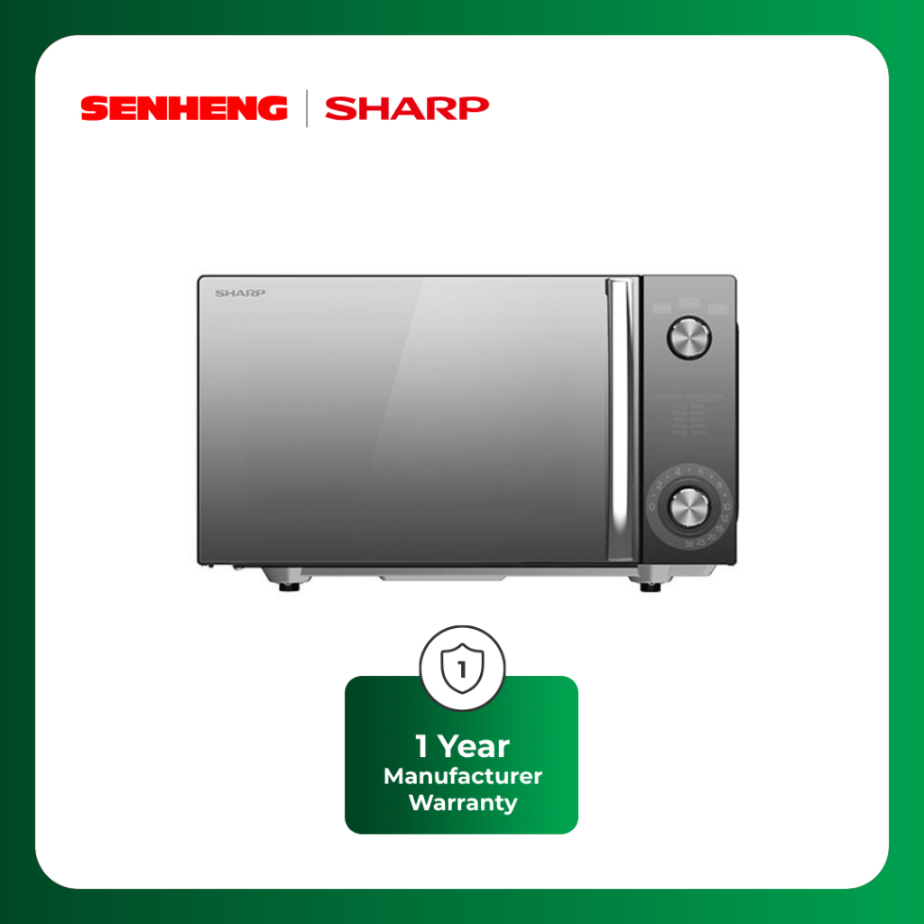Sharp 20L Mechanical Dial Flatbed Microwave Oven - R2121FGK | Shopee ...