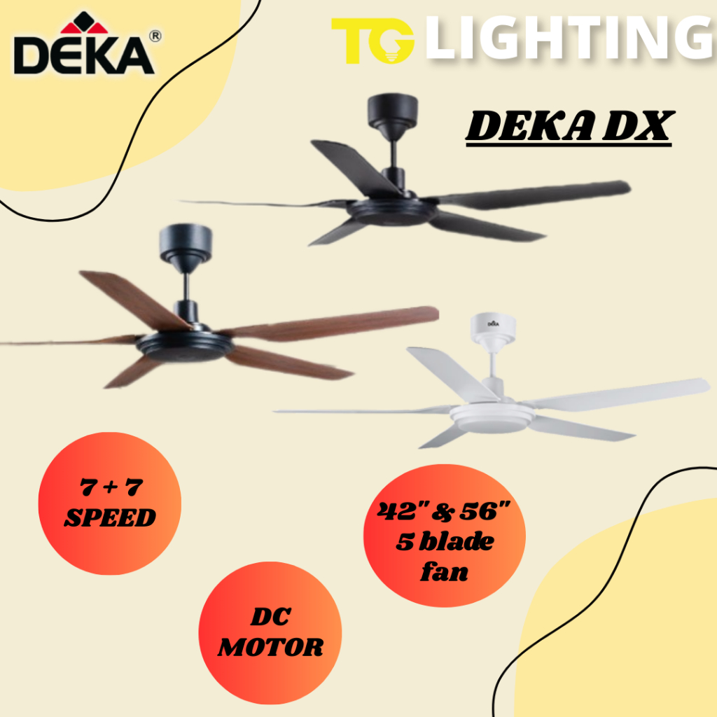[SIRIM] New 2025 Deka DX 42 DX 56 PRO Kipas Siling Ceiling Fan Light ...
