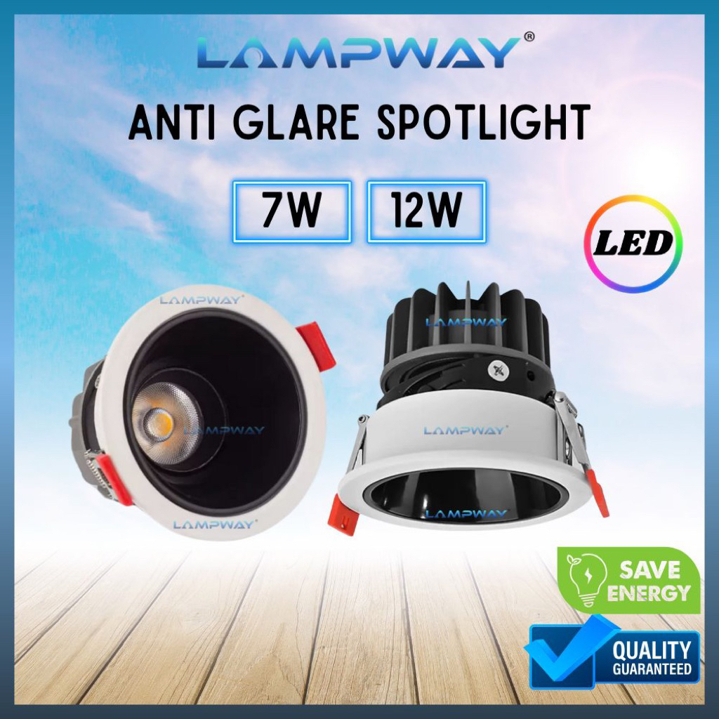 ANTI-GLARE LED SPOTLIGHT COB RECESSED CEILING SPOTLIGHT LED EYEBALL ...