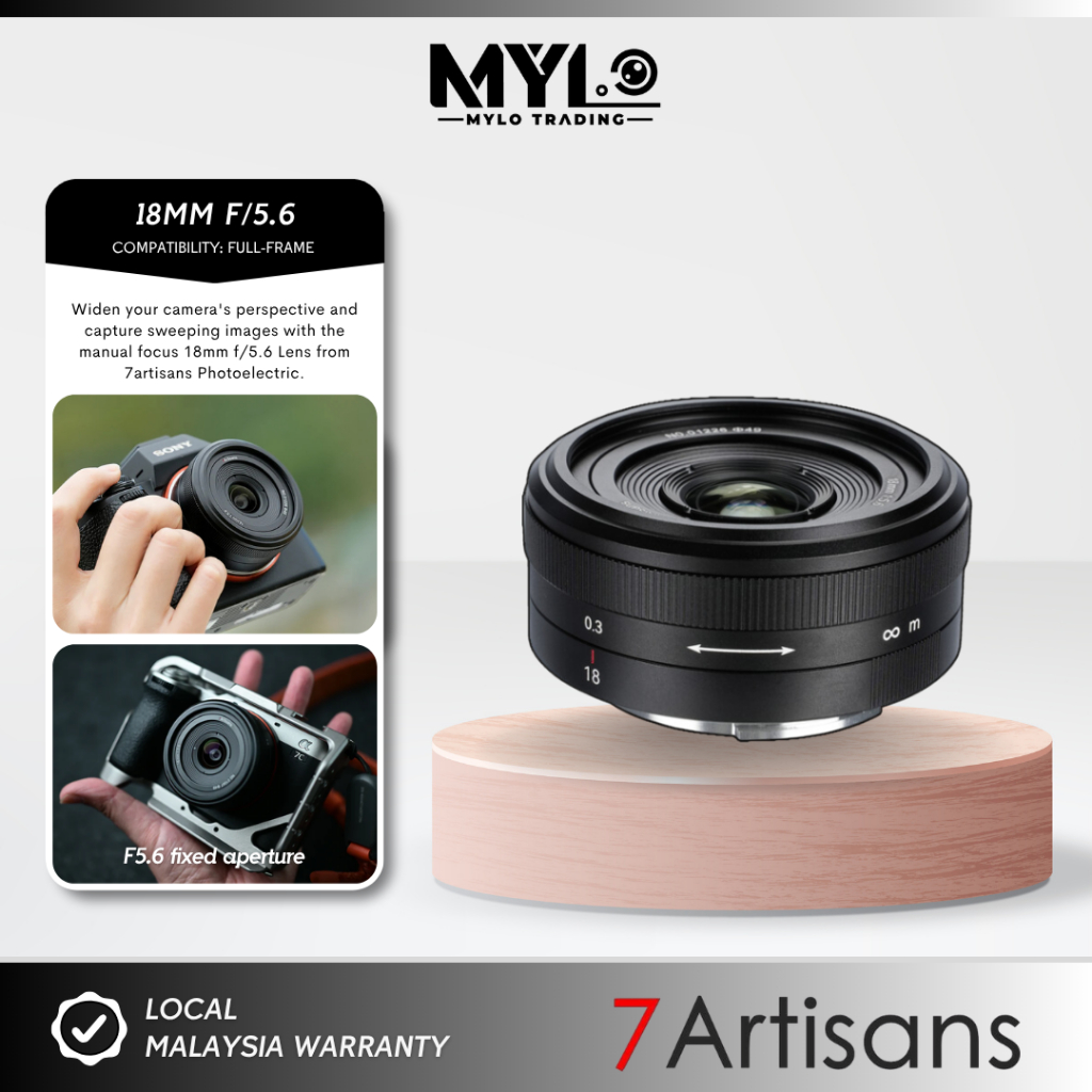 7artisans 18mm F6.3 II Objektiv - Ultradünnes UFO-Objektiv Für M43 Kameras
