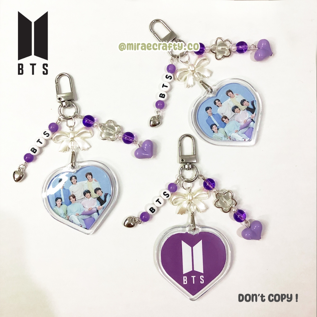 BTS Group Photo Keychain Charm | BTS Army inspired by miraecrafty.co ...