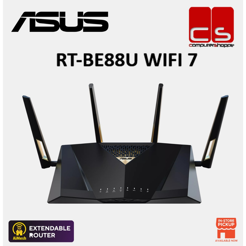 Router ASUS RT-BE7200 BE88U, Wi-Fi 7 Dual Band, Colore Nero, Aperto Mai Usato, UPC 724129213522 - Foto 6