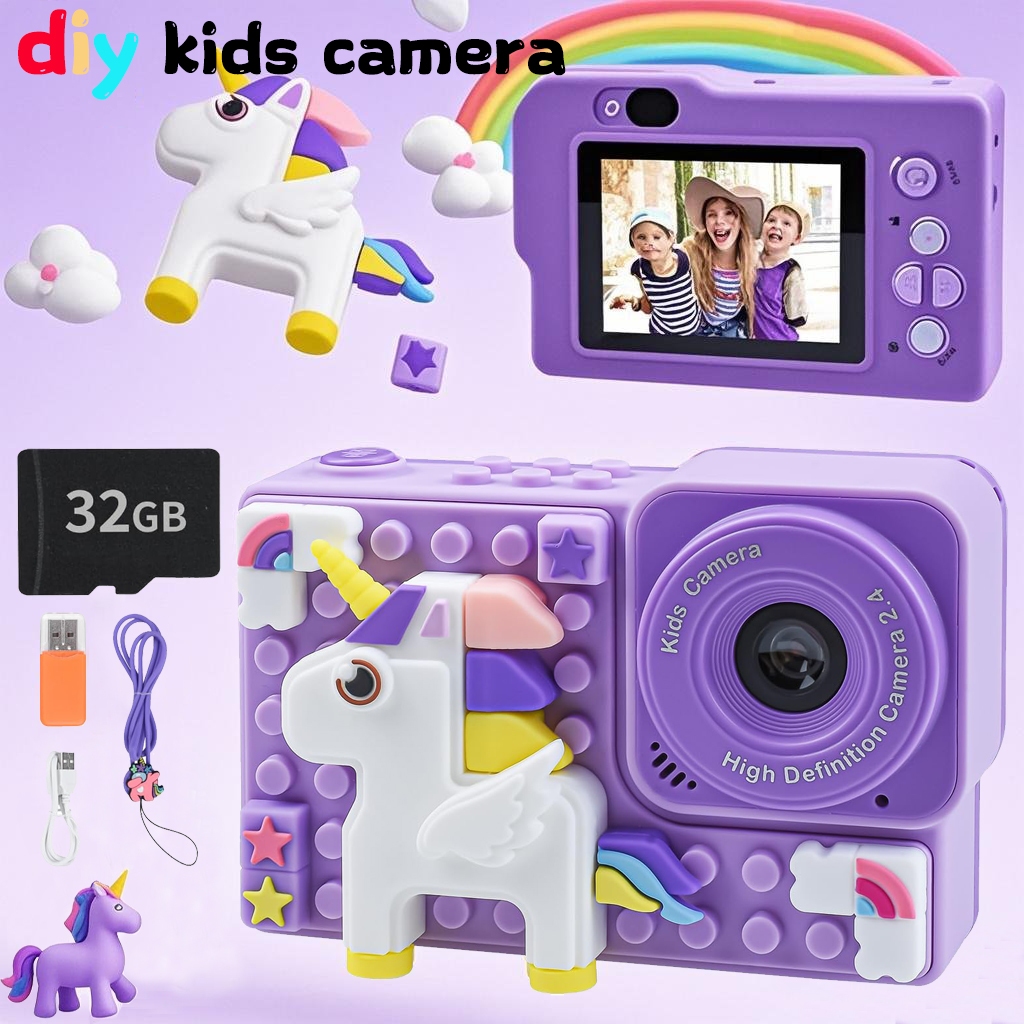 [Fast Ship] Kids Camera Children HD Dual Camera Digital Video Toy ...