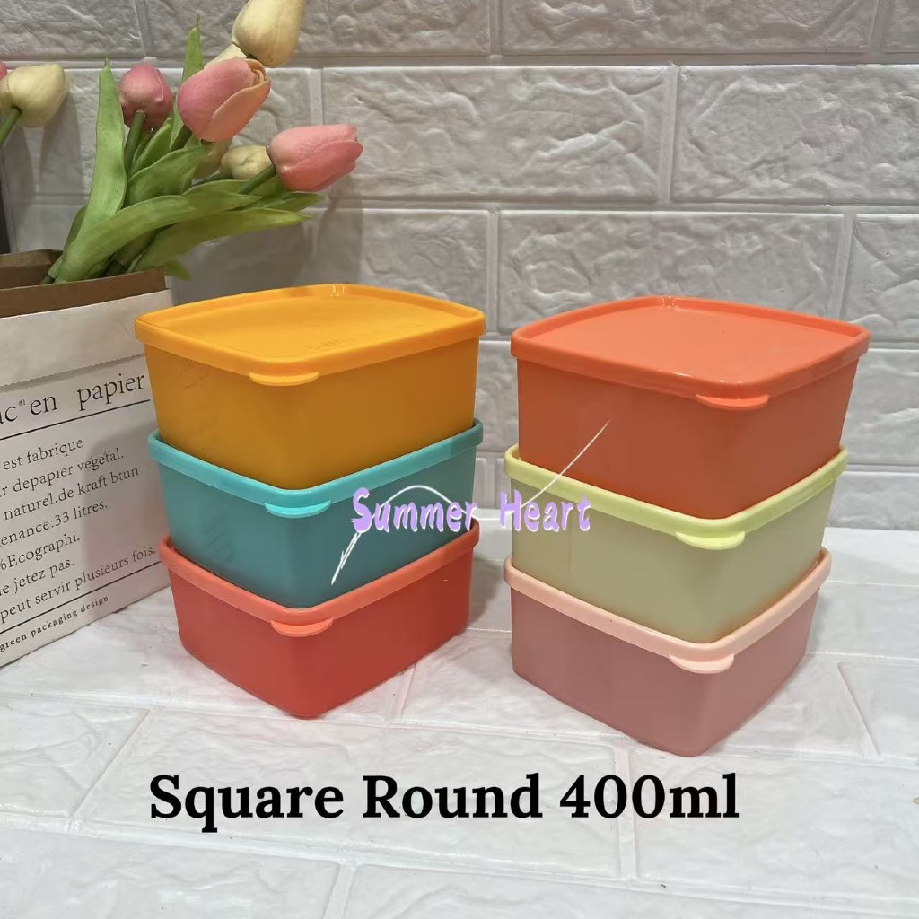 Tupperware Square Round 400ml | Shopee Malaysia