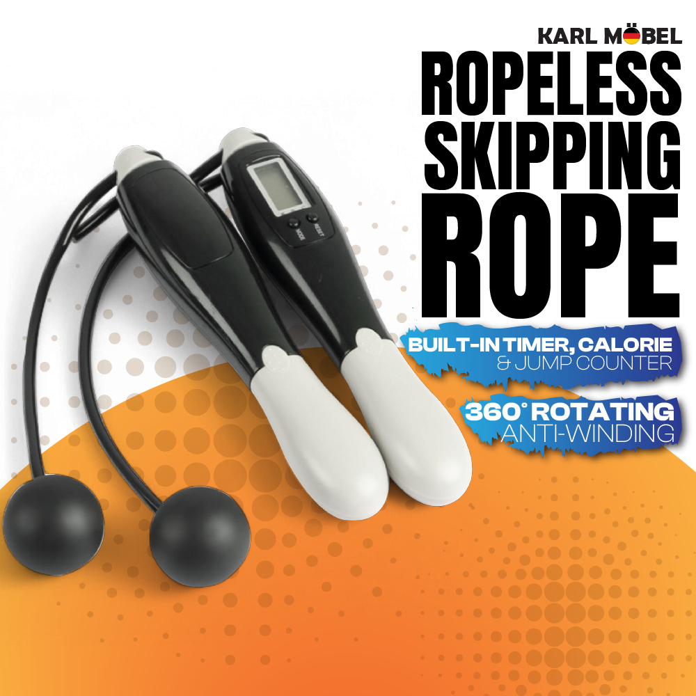 Digital Jump Rope Dual Skipping Rope Long Rope Wireless Counting 4 Mode ...