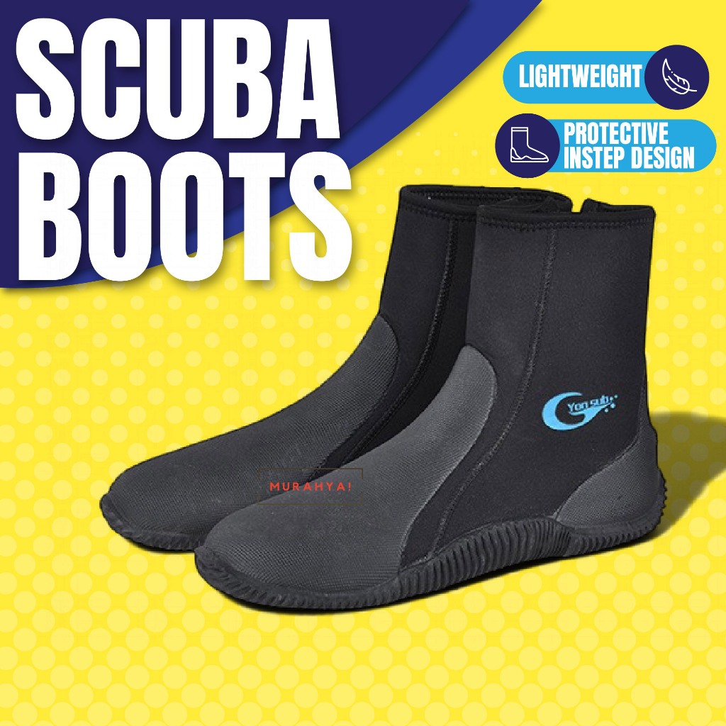 Scuba Diving Boots KEEP DIVING 5MM NeopreneWater Shoes Vulcanization ...
