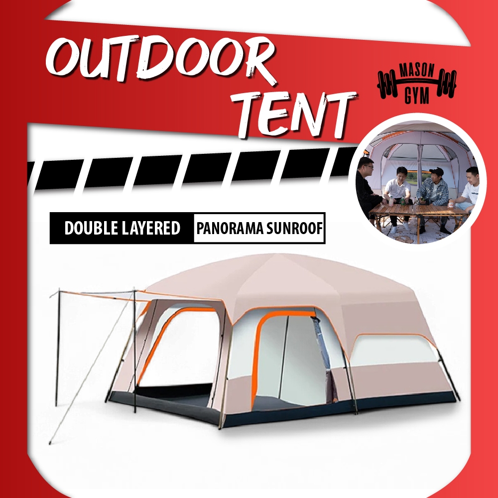 Khemah Camping Tent Waterproof Family Tent Large Tent Person Kemah ...