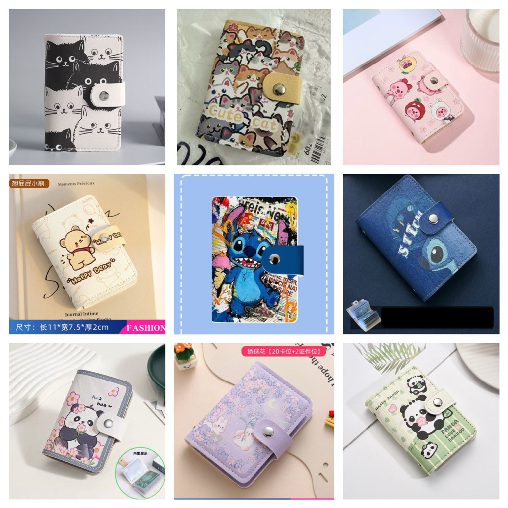 （22 slots)Dompet Minimalis,Pemegang Kad Kredit dan ID,Beg Kad Kulit PU ...