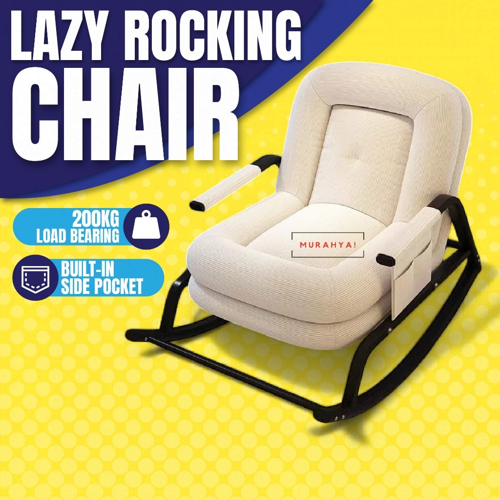 Rocking Lazy Chair Living Room Recliner Chair Adult Balcony Leisure ...