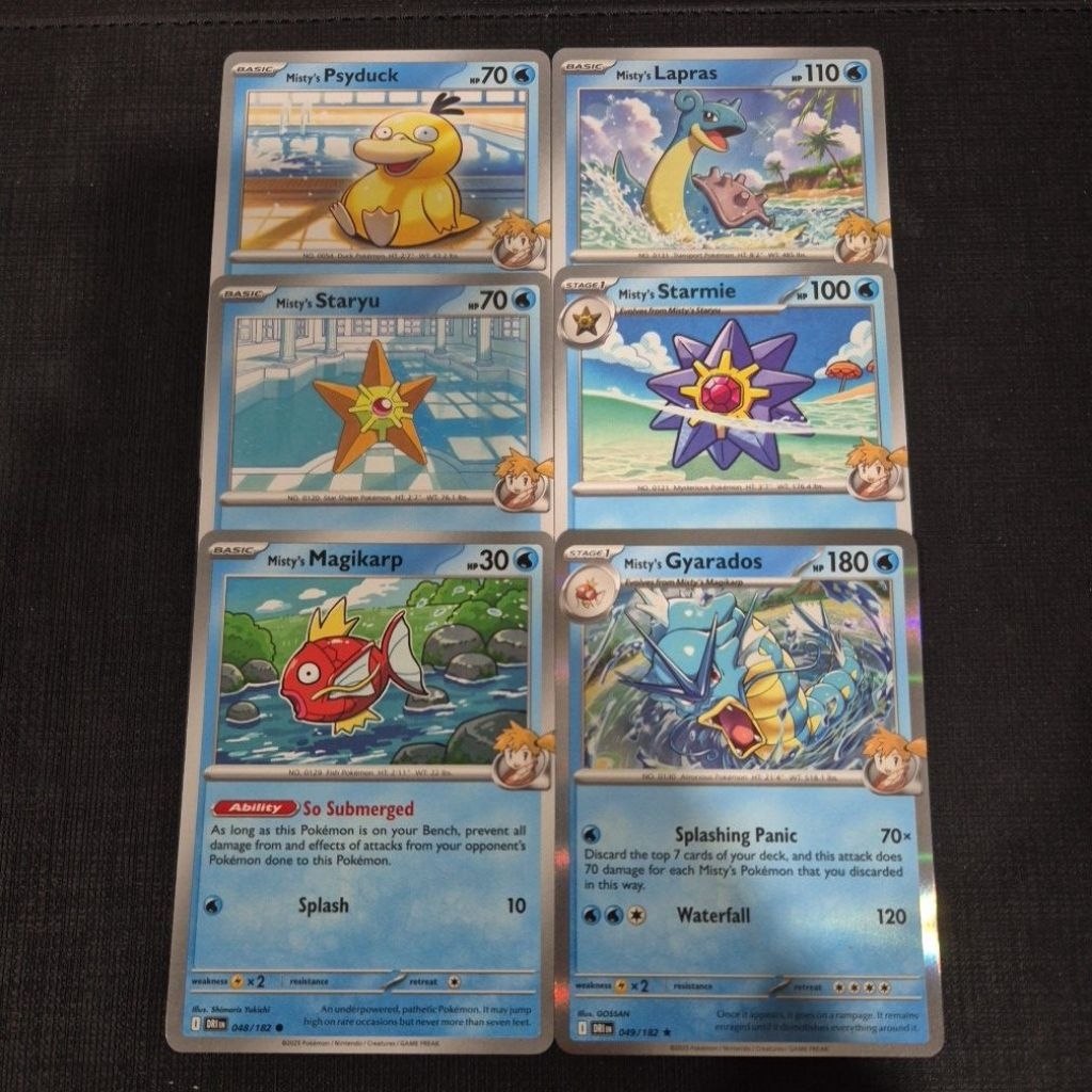 Pokemon Card TCG: SV10 Destined Rivals: Misty's Psyduck / Lapras ...