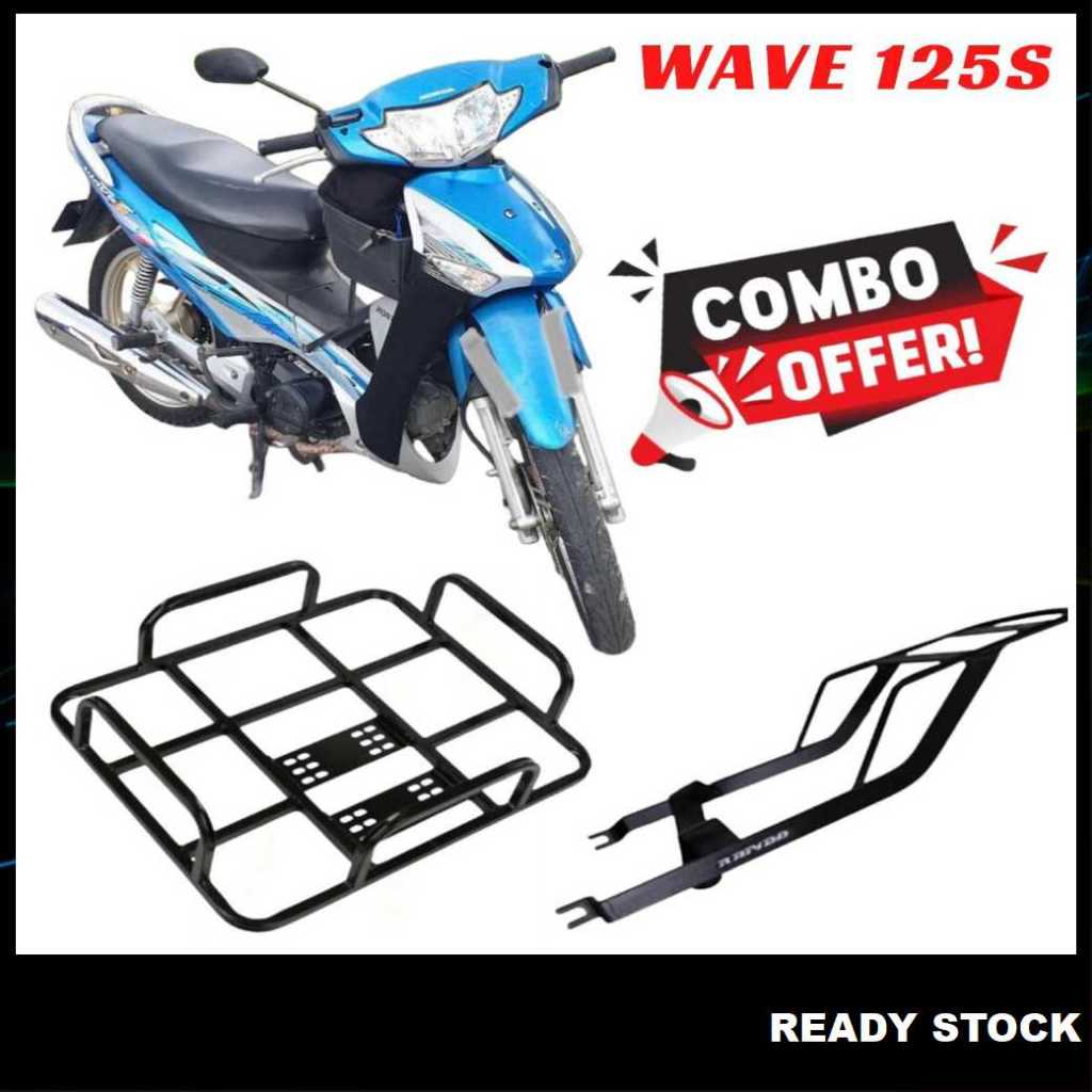 (HONDA WAVE 125S) DELIVERY BAG BOX RACK+RAPIDO MONORACK VRACK | Shopee ...