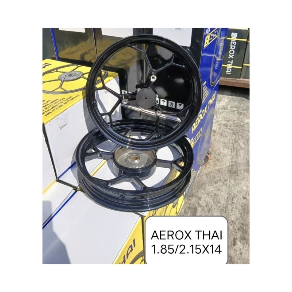 NEW ARRIVAL - ORIGINAL AEROX THAI SPORT RIM 14 INCH FOR NVX V1 V2 ...