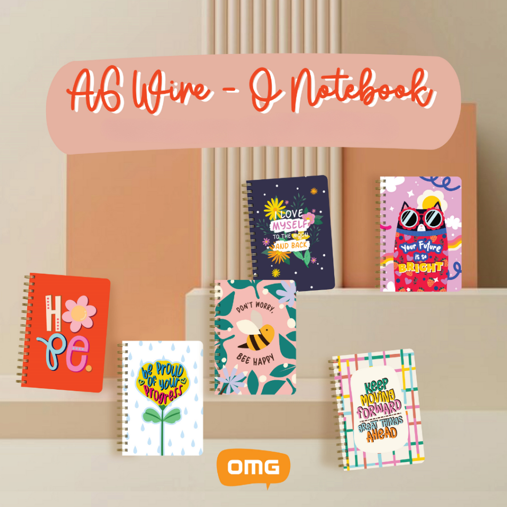 OMG A6 Spiral Notebook Mini Jotter Buku Tulis Kecil Sekolah | Shopee ...