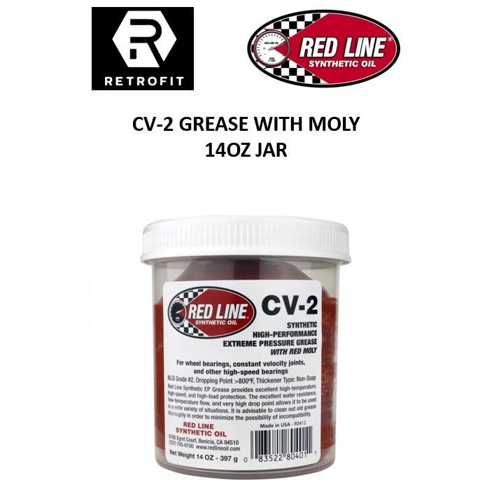 RED LINE CV2 CV-2 GREASE HIGH PERFORMANCE HIGH TEMP STABILITY 14oz ...