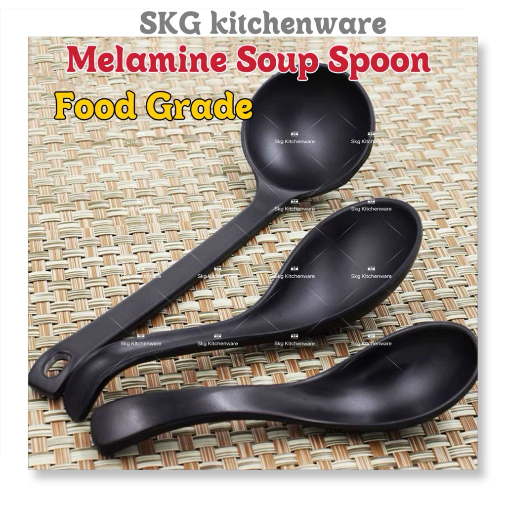 Premium Melamine Japanese Style Soup Spoon Chinese Soup Spoon | Shopee ...