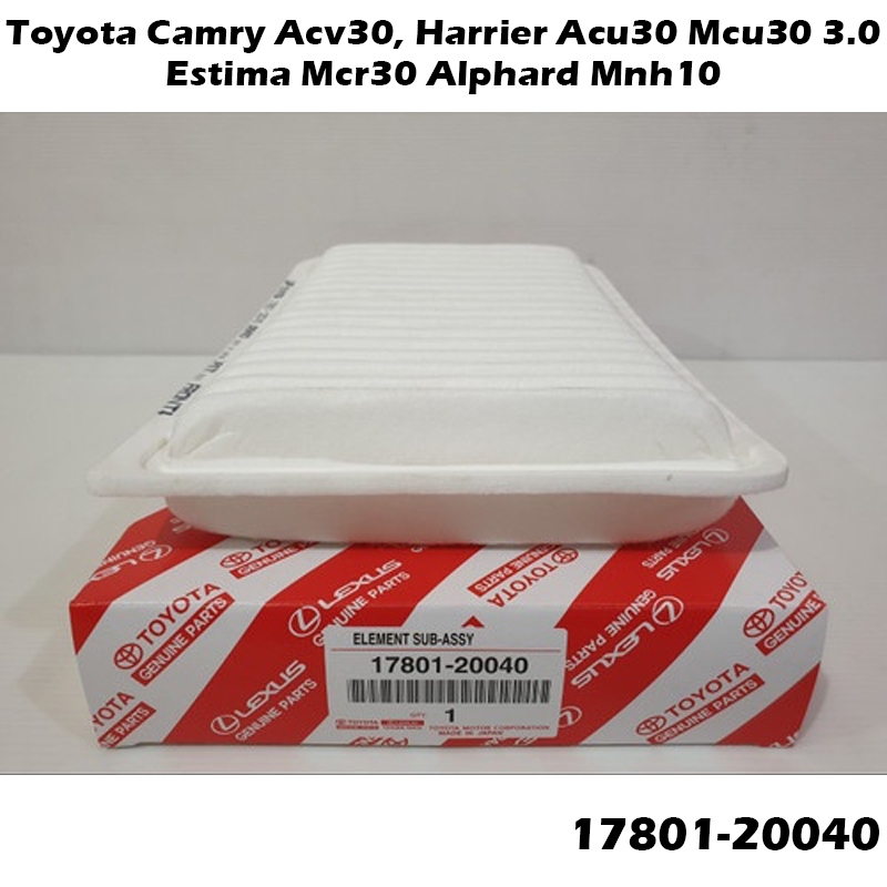 Engine Air Filter / Enjin Penapis Udara For Toyota Camry ACV30, Harrier ...
