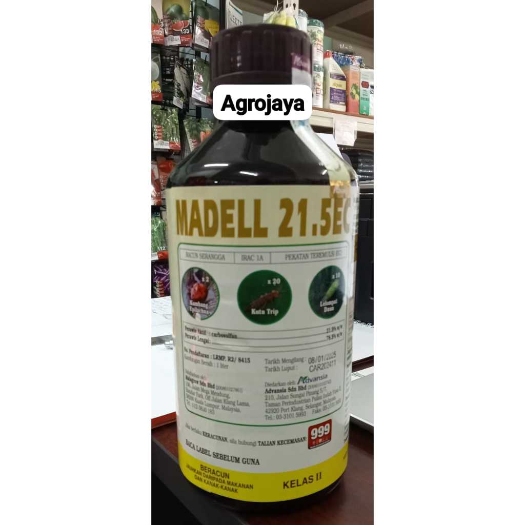 Madell 21.5EC 1L /Carbosulfan /Kumbang Epilachna /Kutu Trip /Lelompat ...