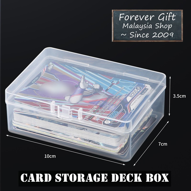 TCG Deck Box Clear Kotak Kad | Dice Card Storage Box For Pokémon Card ...