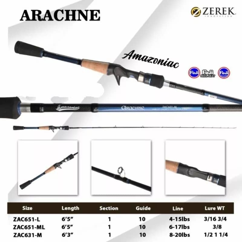 Zerek Amazoniac Arachne Casting Rod | Shopee Malaysia