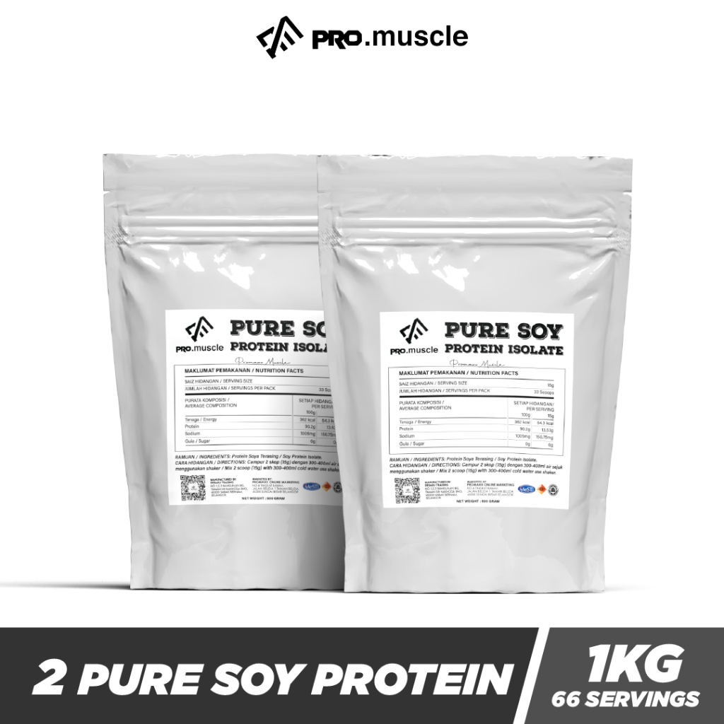 Pure Soy Protein Isolate 500g Promaxx Muscle | Shopee Malaysia