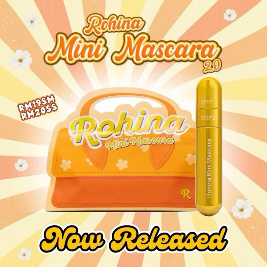 (NEW🔥) ROHINA MINI MASCARA 7ML 2025 EDISI 2.0 MASKARA HITAM ROHINA ...