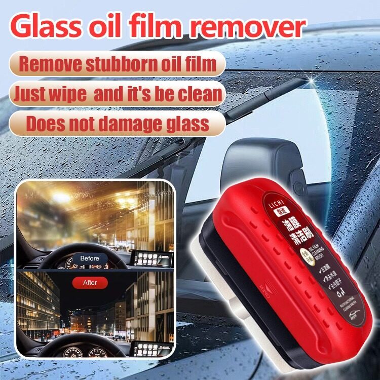 Car Glass Oil Film Remover Cleaning Brush 120ml Wipes for Auto ...