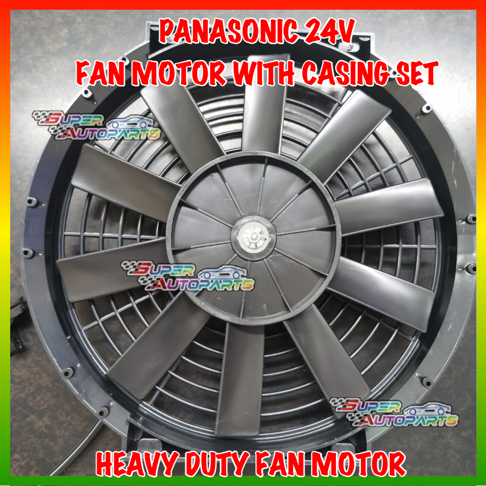 PANASONIC 24V FAN MOTOR VAN LORRY HEAVY DUTY MODIFIED UNIVERSAL10''X10 ...