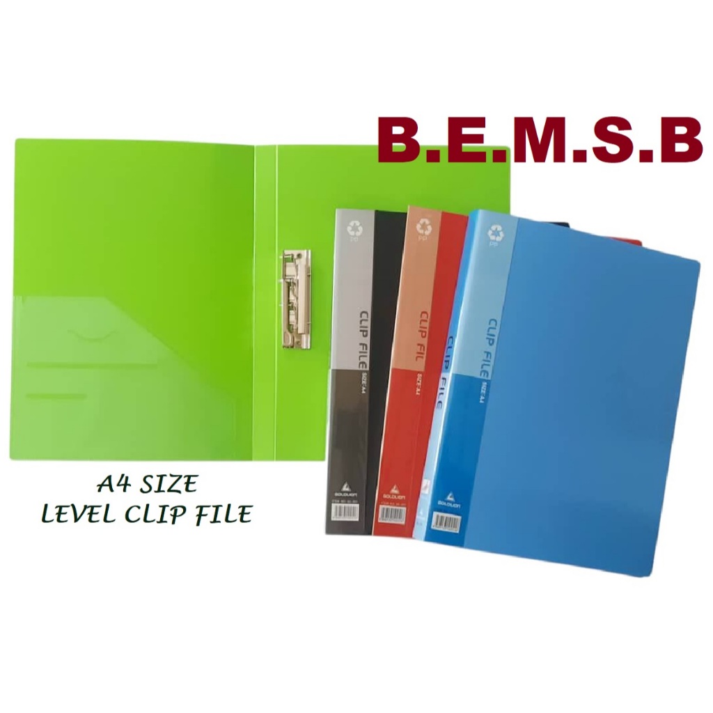 GOLDLION A4 SIZE COLOUFUL LEVEL CLIP FILE GL201 | Shopee Malaysia
