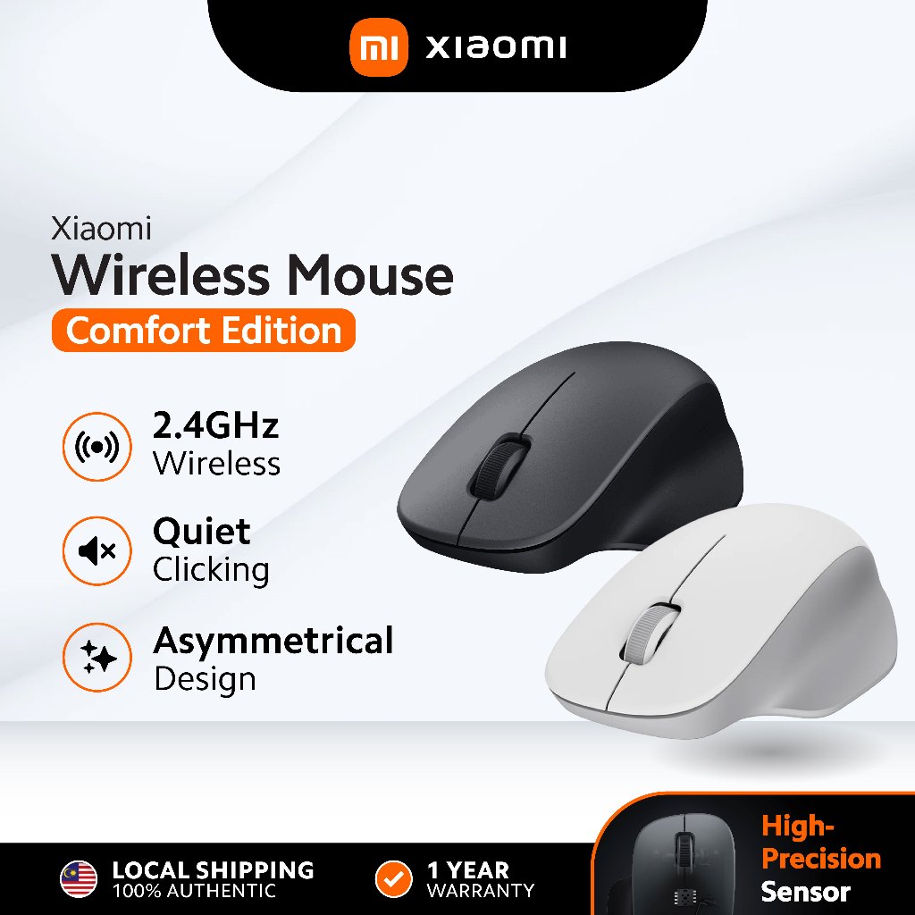 Xiaomi Wireless Mouse Comfort Edition | 2.4 GHz Wireless Connection ...