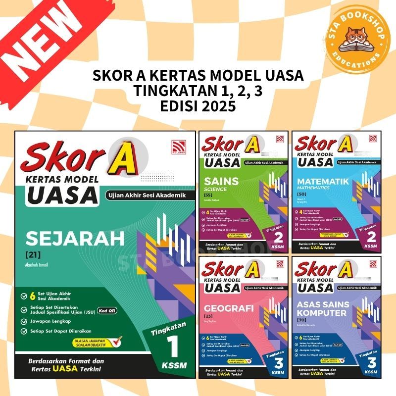 [STA] 2025 SKOR A KERTAS MODEL UASA KSSM TINGKATAN 1, 2, 3 (PELANGI ...