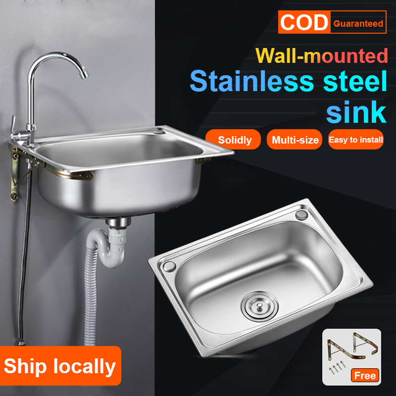 Sinki Dapur 50*37cm Kitchen Sink 304 Stainless Steel Thick and Durable ...