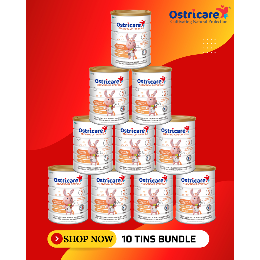 (BUNDLE OF 10) Bye-Bye Constipation Ostricare Cow Milk Growing-up ...