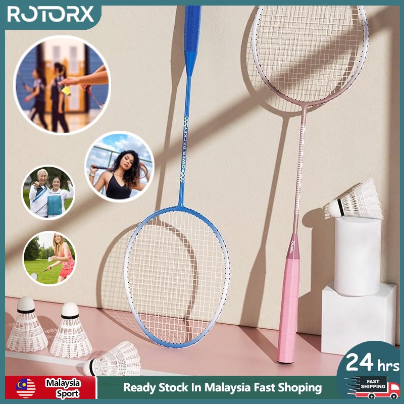 2pcs Badminton Racket Couple Set Alloy Split Racket Training Student ...