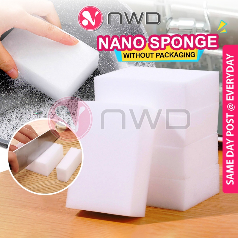 𝗘𝗙𝗙𝗘𝗖𝗧 𝗖𝗟𝗘𝗔𝗡 》 Nano Magic Sponge Kitchen Dish Wipe Cleaning Foam Eraser ...