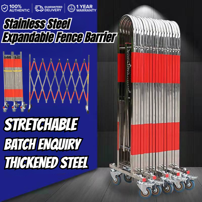 🔥3M/6M/10M🔥Stainless Steel Expandable Fence Barrier Stainless Steel ...