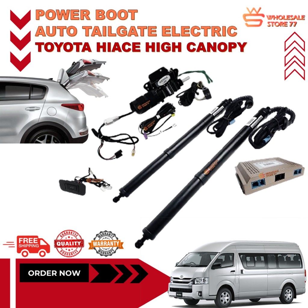 WARRANTY | Toyota Hiace High Canopy Plug & Play Electric Auto Tailgate ...