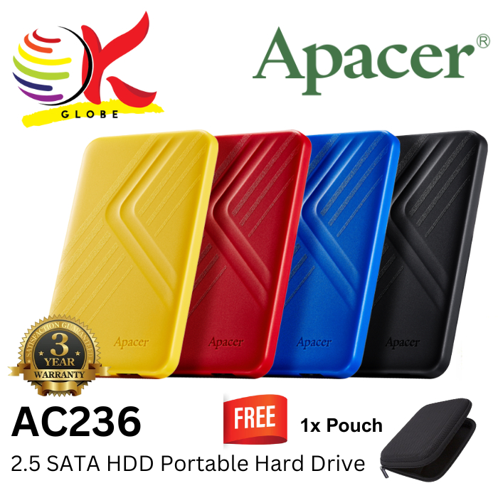 APACER AC236 USB 3.1 GEN 1 EXTERNAL HARD DISK 2.5