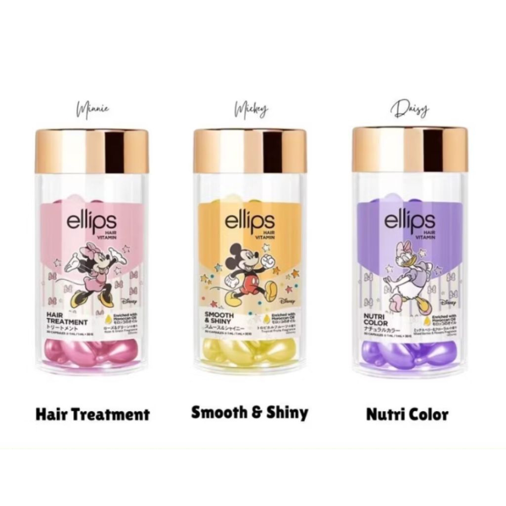 ELLIPS,(LIMITED EDITION)Hair Vitamin Hair Treatment (Minnie), Smooth ...