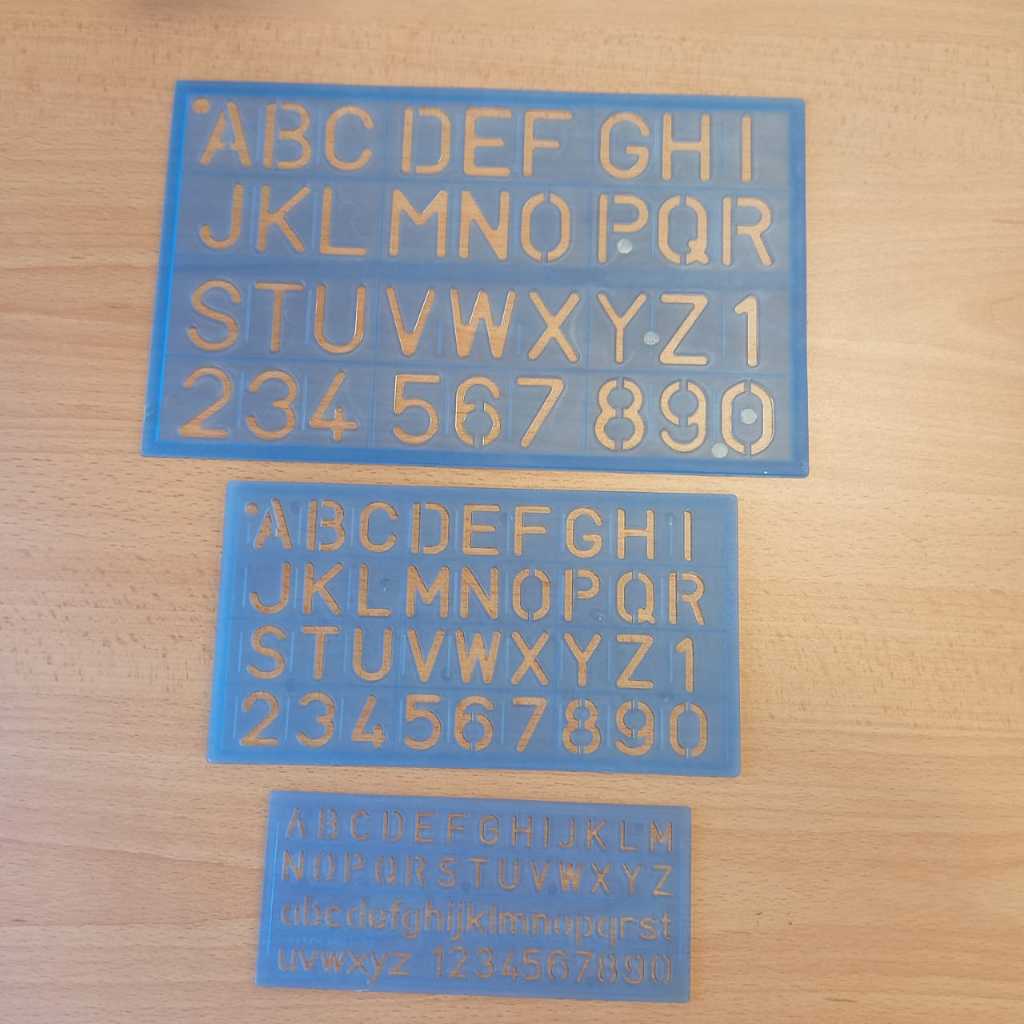 Alphabet Numbers Stencil Ruler ABC Ruler 1pc | Shopee Malaysia
